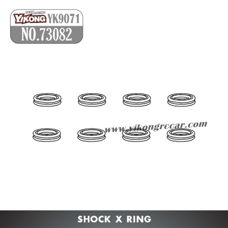 YIKONG YK9071 RC Car Parts Shock X-Ring 73082