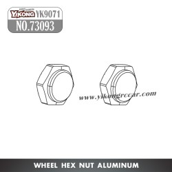 YIKONG YK9071 RC Car Parts Wheel Hex Nut Aluminum 73093