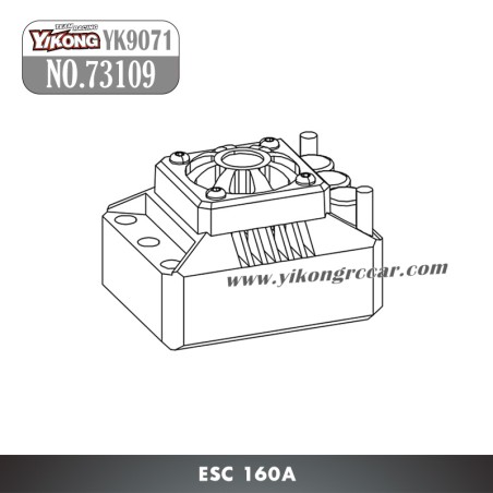 YIKONG YK9071 RC Car Parts ESC 160A 73109
