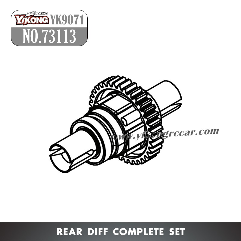YIKONG YK9071 YT7/Pro RC Car Parts Rear Diff Complete Set 73113