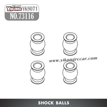 YIKONG YK9071 YT7/Pro Parts Shock Balls 73116