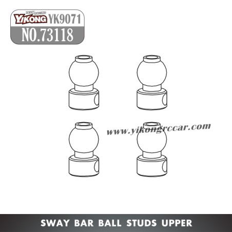YIKONG YK9071 YT7/Pro Parts Sway Bar Ball Studs Upper 73118