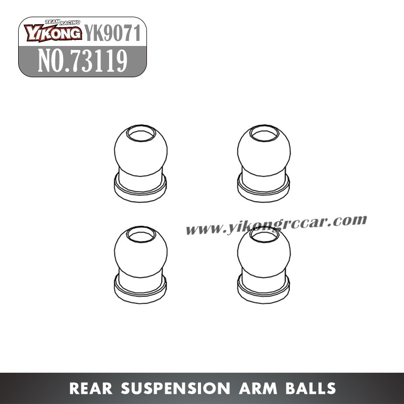 YIKONG YK9071 YT7/Pro Parts Rear Suspension Arm Balls 73119