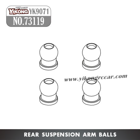 YIKONG YK9071 YT7/Pro Parts Rear Suspension Arm Balls 73119