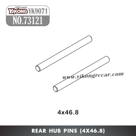 YIKONG YK9071 Parts Rear Hub Pins 4x46.8mm 73121