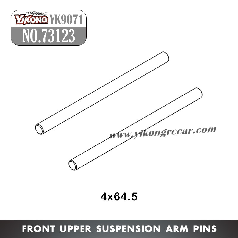 YIKONG YK9071 Parts Front Upper Suspension Arm Pins 4x64.5mm 73123