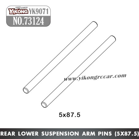 YIKONG YK9071 Parts Rear Lower Suspension Arm Pins 5x87.5mm 73124