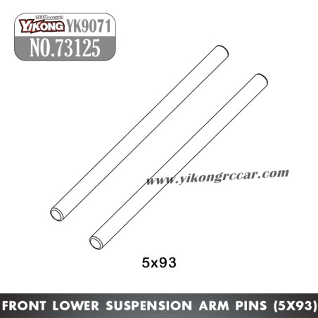 YIKONG YK9071 Parts Front Lower Suspension Arm Pins 5x93mm 73125