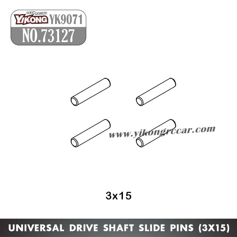 YIKONG YK9071 Parts Universal Drive Shaft slide Pins 3x15mm 73127