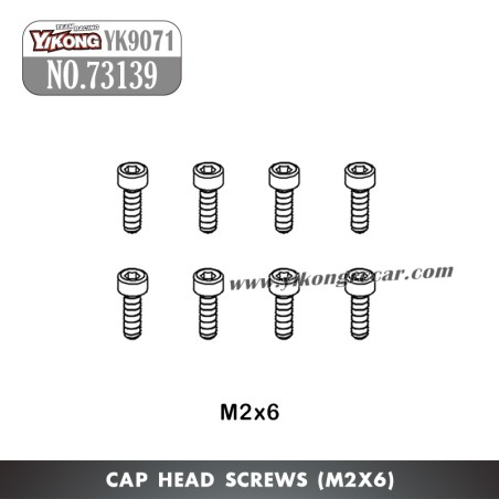 YIKONG YK9071 Parts Cap Head Screws (M2x6) 73139