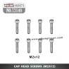 YIKONG YK9071 Parts Cap Head Screws (M2x12) 73140