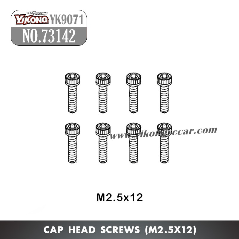 YIKONG YK9071 Parts Cap Head Screws (M2.5x12) 73142