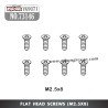 YIKONG YK9071 YT7/YT7Pro Parts Flat Head Screws (M2.5x8) 73146