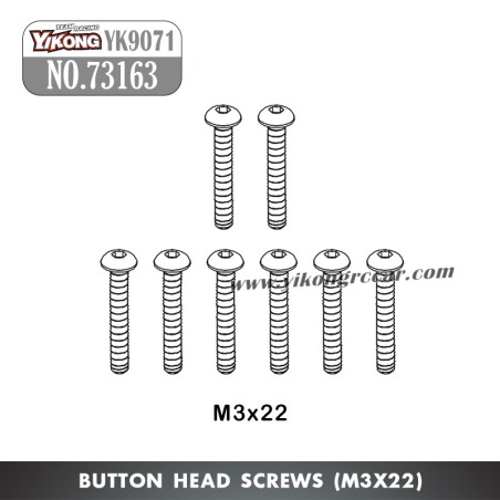 YIKONG YK9071 YT7/YT7Pro Parts Button Head Screws (M3x22) 73163