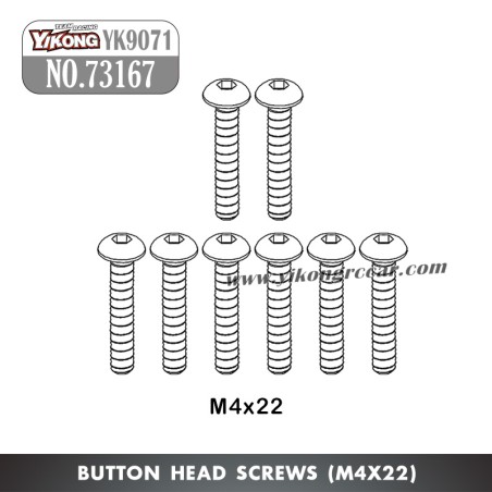YIKONG YK9071 YT7/YT7Pro Parts Button Head Screws (M4x22) 73167