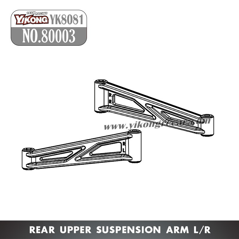 YIKONG YK8081 DF8 RC Car Parts NO.80003 Rear Upper Suspension Arm L/R