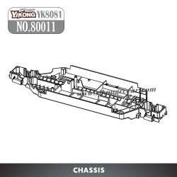 YIKONG YK8081 DF8 RC Car Parts NO.80011 Chassis