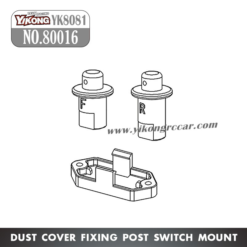 YIKONG YK8081 Parts NO.80016 Dust Cover Fixing Post Switch Mount