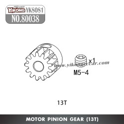 YIKONG YK8081 DF8 RC Truck Parts NO.80038 Motor Pinion Gear (13T)