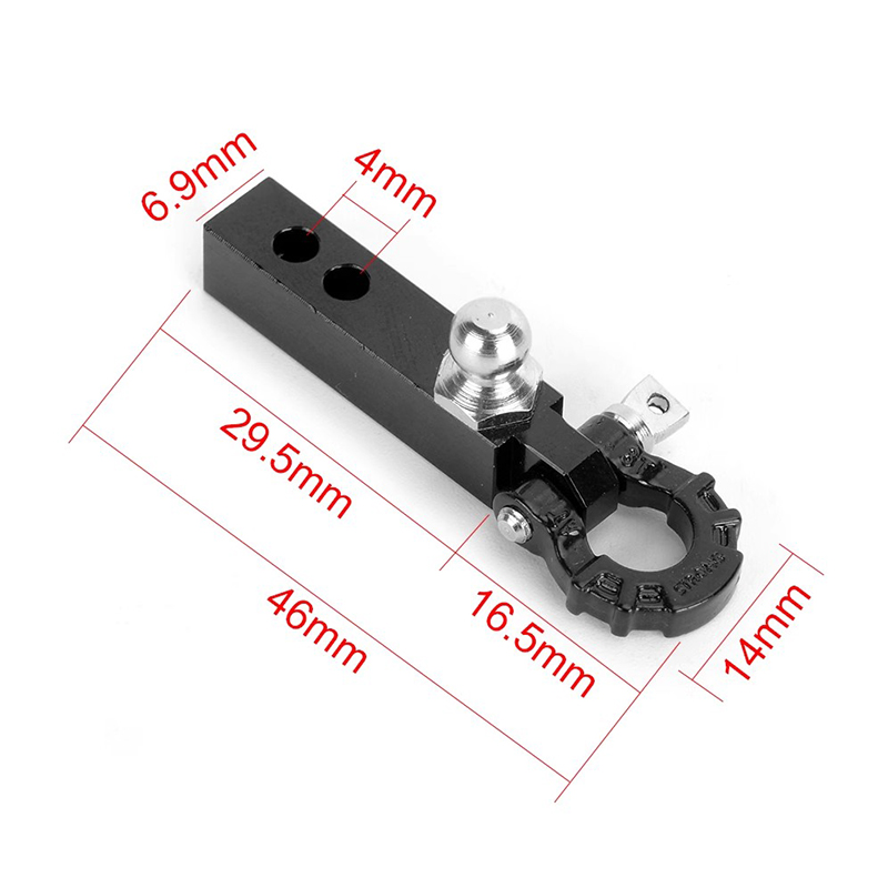 YIKONG YK4083 RC Car Parts MK07 Special Bully Hook Silver diagram
