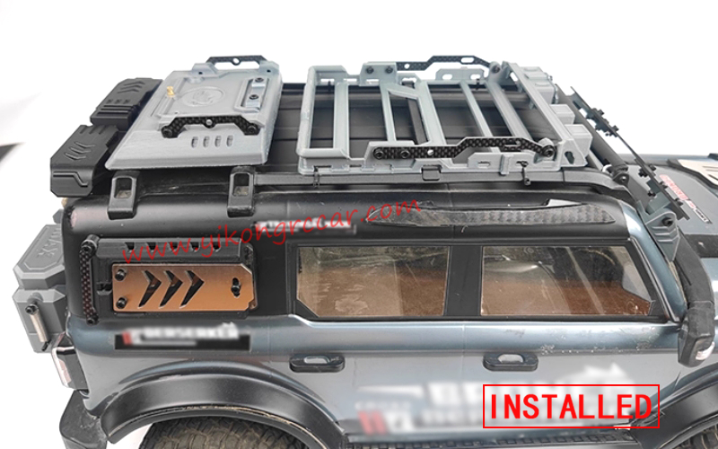 YIKONG YK4083 RC Truck Upgrade Parts Trunk, Spoiler, Roof Box and Roof Rack