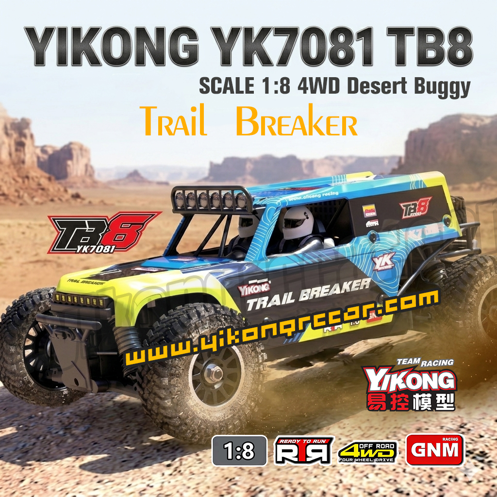 YIKONG YK7081 TB8 1/8 4WD RC Car