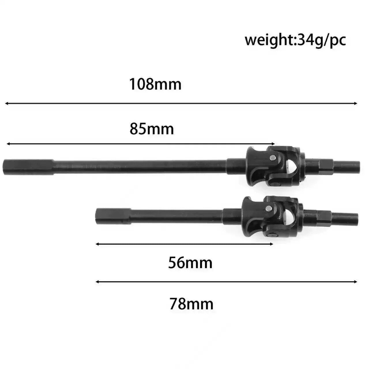 YIKONG YK4107Pro RC Crawler Parts Transverse Universal Drive Shaft 21043