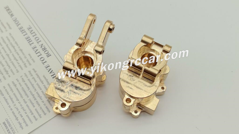 4 YIKONG YK4107 RC CAR Upgrade Parts Brass Rear axle cup Gear cover 2
