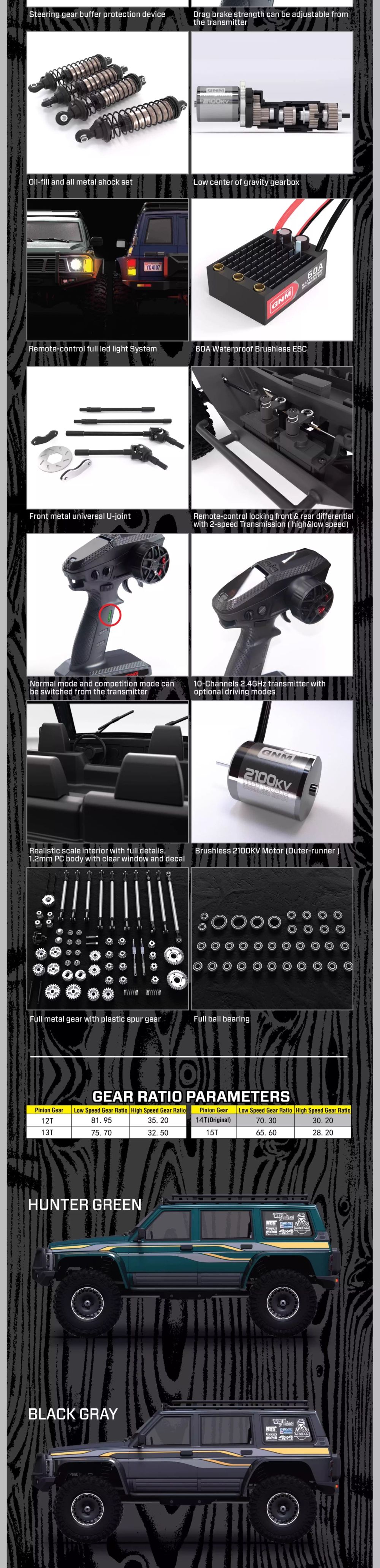 YIKONG-YK4107PRO RC CRAWLER 3